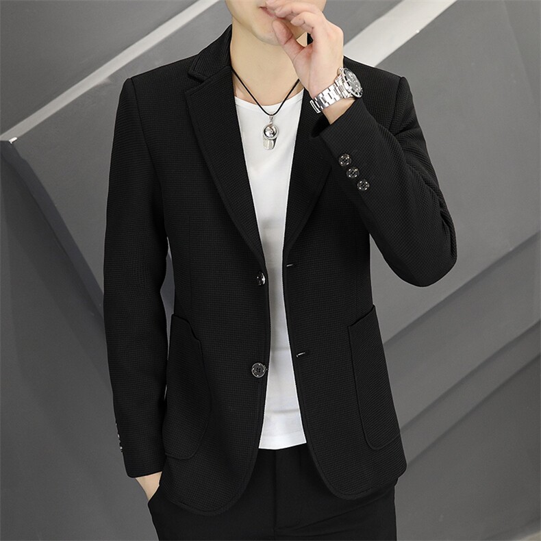 新款春秋帅气休闲韩版时尚潮流修身男士小西服外套2377-P90,男装西服,星座613B