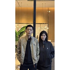 网图春装复古立领刺绣外套男千鸟格休闲夹克J9901P70，男装夹克，电商C323