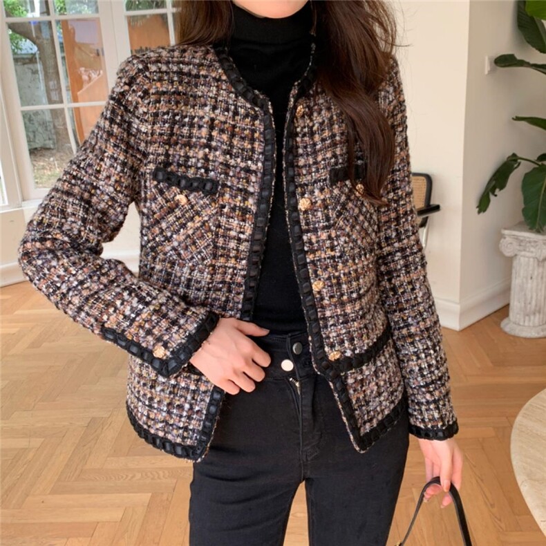 高端定制含羊毛面料时尚气质高雅淑女外套，其它，荷塘月色