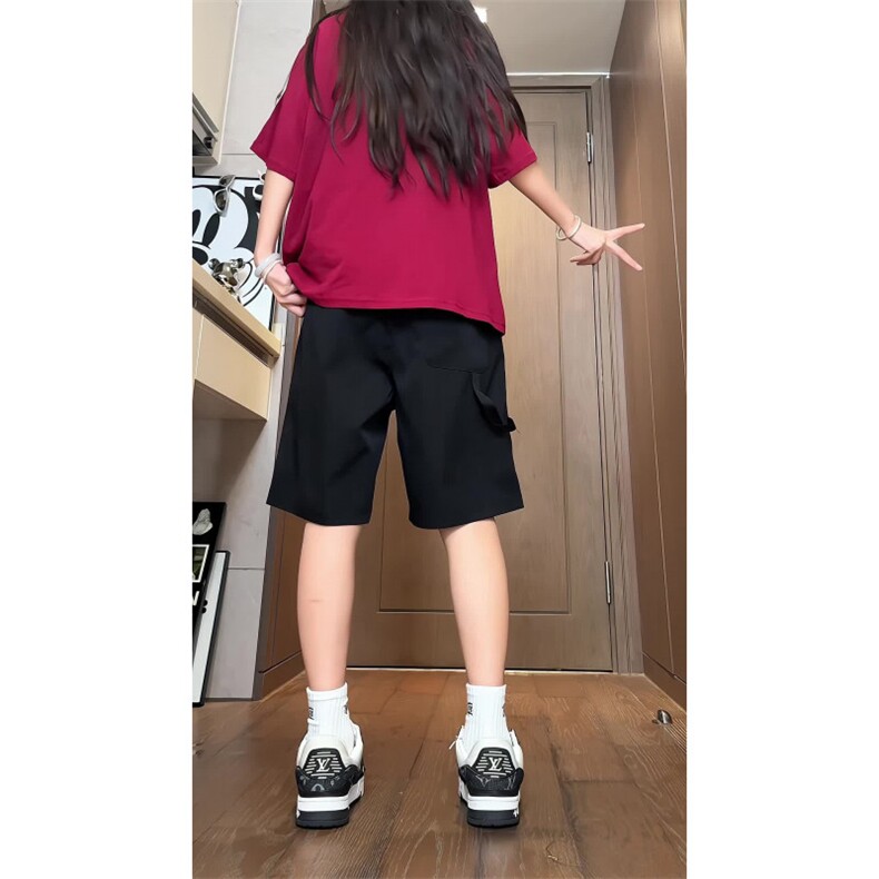 【非网图】夏季休闲短裤男薄款冰丝中裤五分裤男B381/3016,男装牛仔裤,电商B381（原B382）