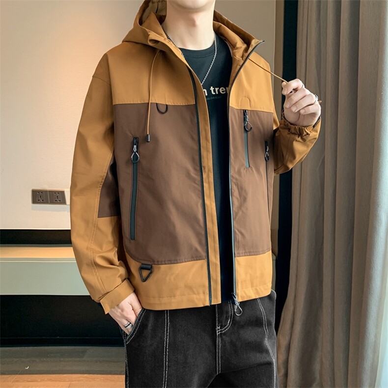 中性风现货三防户外夹克男连帽冲锋衣外套DSA157B-J129-P60图片