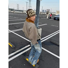 RL0693-P68网图老钱风灯芯绒领外套夹克ins日系原宿潮流流行慵懒，男装夹克，电商C233