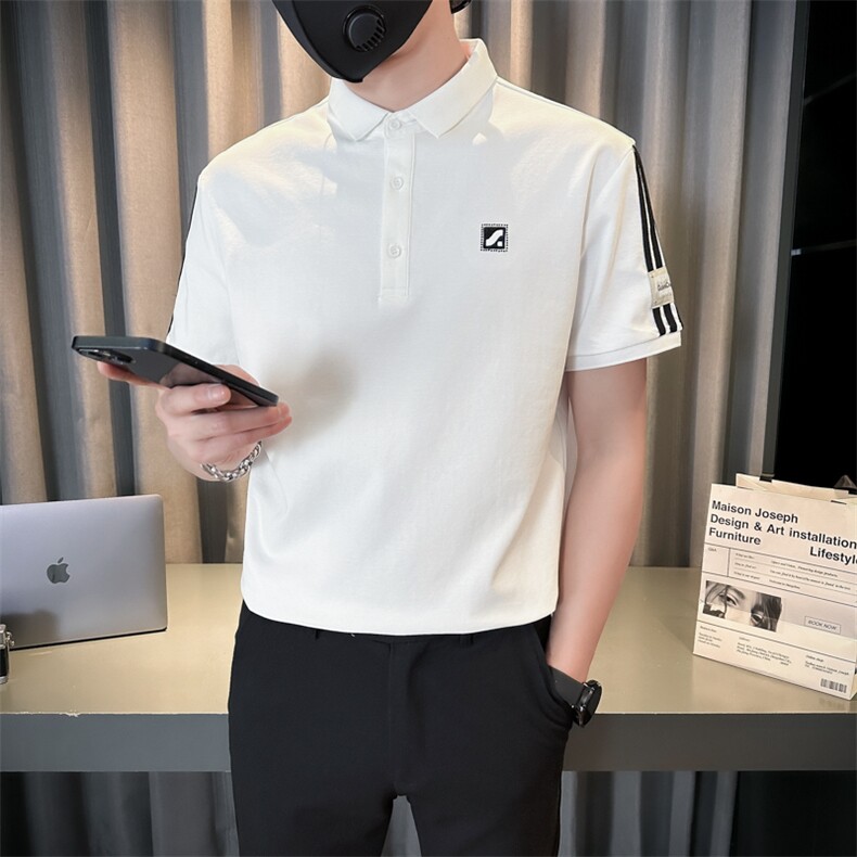 小伙风短袖T恤男夏季薄款Polo衫,男装Polo衫,电商B340