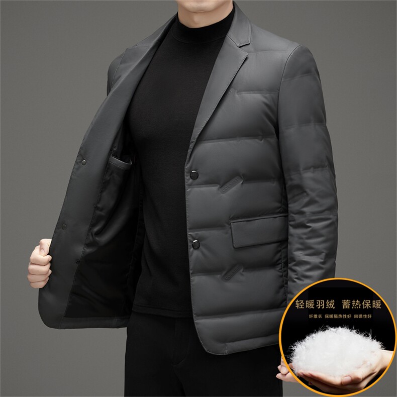 冬男士翻领时尚休闲皮衣羽绒服男外套潮流百搭上衣HD2108-P300,男装皮衣,星座1105-3