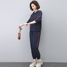 2024年春秋季新款连帽卫衣两件套中老年运动服套装，女装套装/套裙，忆绮罗