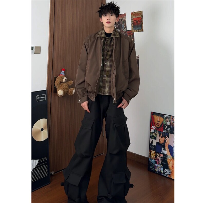 （）假两件潮牌夹克5005-P78（裤子5004-P65）,男装夹克,星座910-5