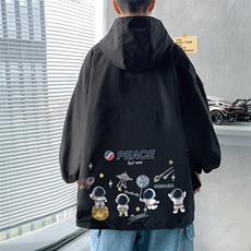 ！港风风衣男短款长袖夹克男休闲外套男上衣男DJK293-P45，男装夹克，电商B371
