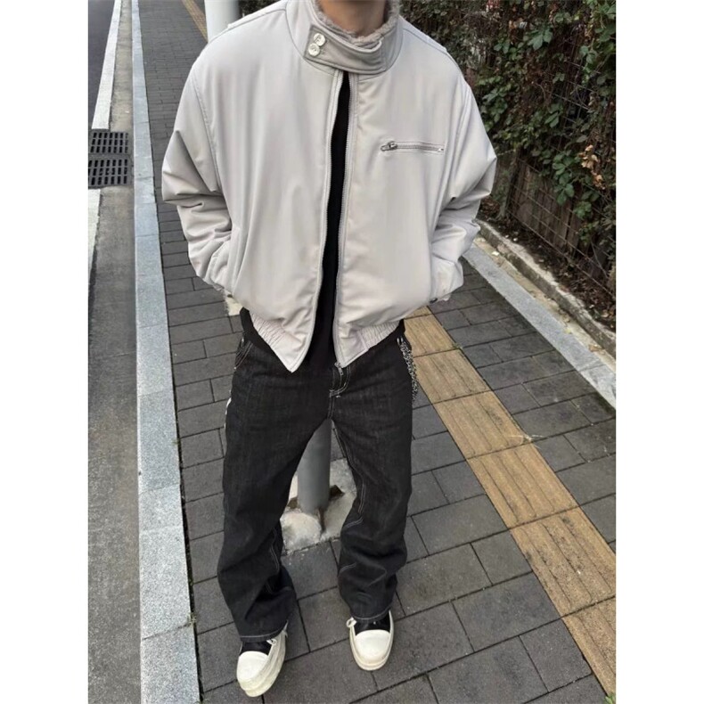 706-1-MY5630-P118现货冬季座山雕立领加绒外套保暖棉衣潮,男装棉衣,星座706-1