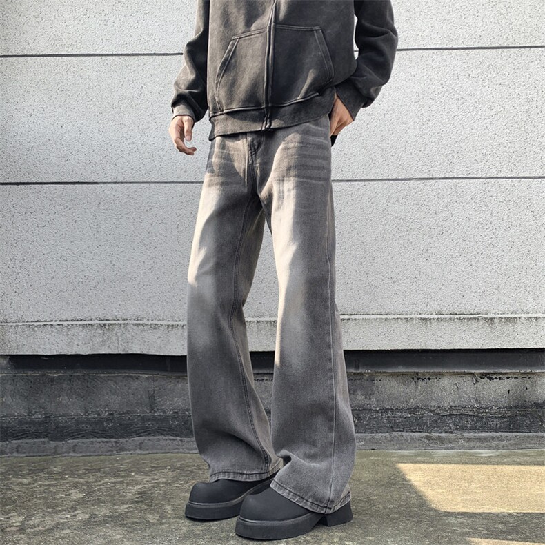 高街牛仔裤男士韩版潮流痞帅气渐变色2024春冬ins长裤RK2418-P47,男装牛仔裤,星座412-2
