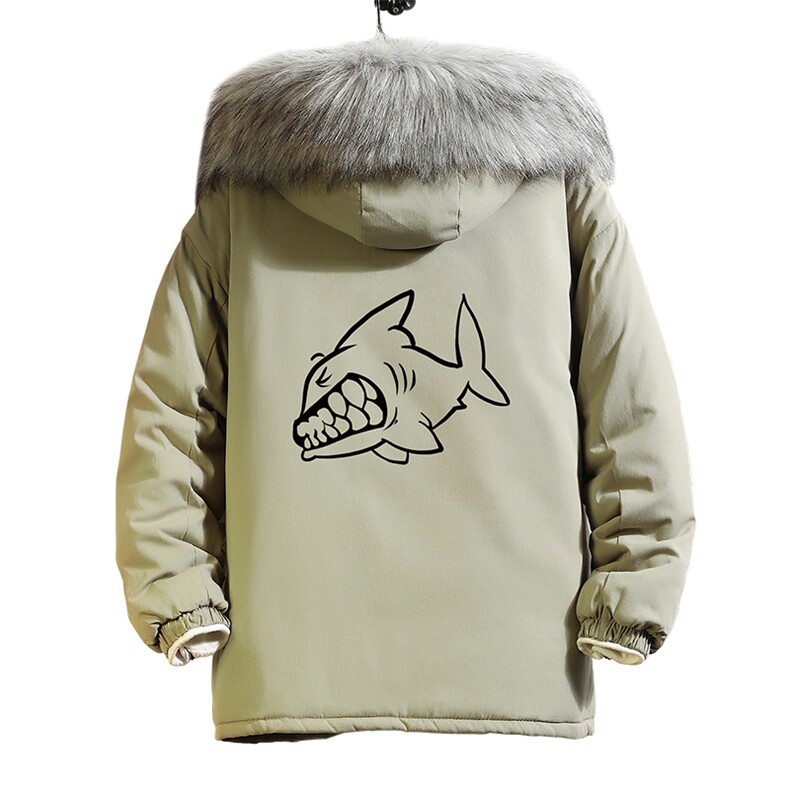 MM48041-P130冬季大毛领衣男士大码加厚袄男服砖墙,男装棉衣,电商A040A