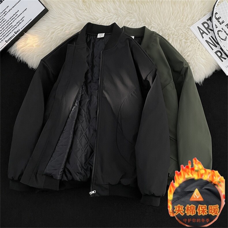 美式刺绣内胆外套男女棉服情侣连帽冬季,男装棉衣,星座506A