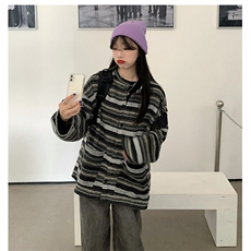 1506/QY1930/P50新款开衫毛衣美式复古休闲慵懒风V领针织衫男，男装针织衫/毛衣，星座1506