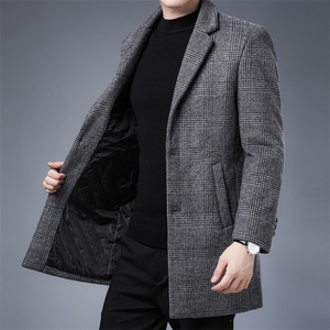 CKM808钱塘2020-2中年男士商务休闲中长款百搭简约西装外套P152图片
