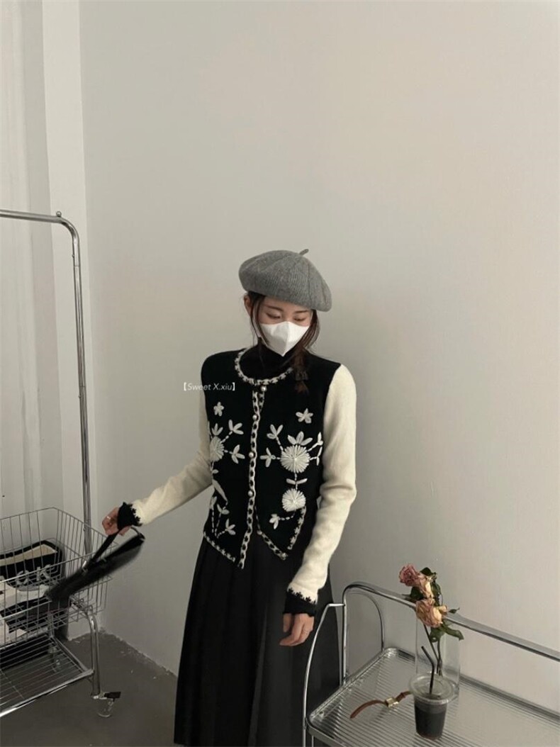 钩花毛衣，女装针织衫/毛衣，新袖