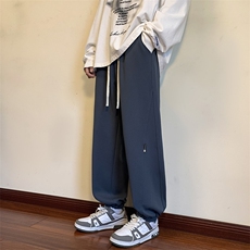 港风休闲裤男宽松拖地束脚裤卫裤KP725P40，男装休闲裤，星座1204-3