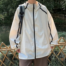 夏季机能连帽冲锋衣户外防紫外线工装休闲百搭男女款防晒外套，男装夹克，星座716-4