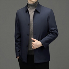 男士翻领可脱卸内胆羽绒服冬季新款加厚保暖爸爸上衣中年男装外套，男装羽绒服，电商B212（原钱塘6029）
