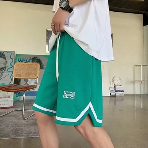 运动裤宽松型时尚潮牌五分裤青春流行夏季休闲裤纯色D103-P26图片