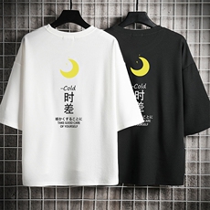 Q11047-P30春夏季七分袖t恤男大码五分袖男短袖中袖，男装T恤，电商A040A