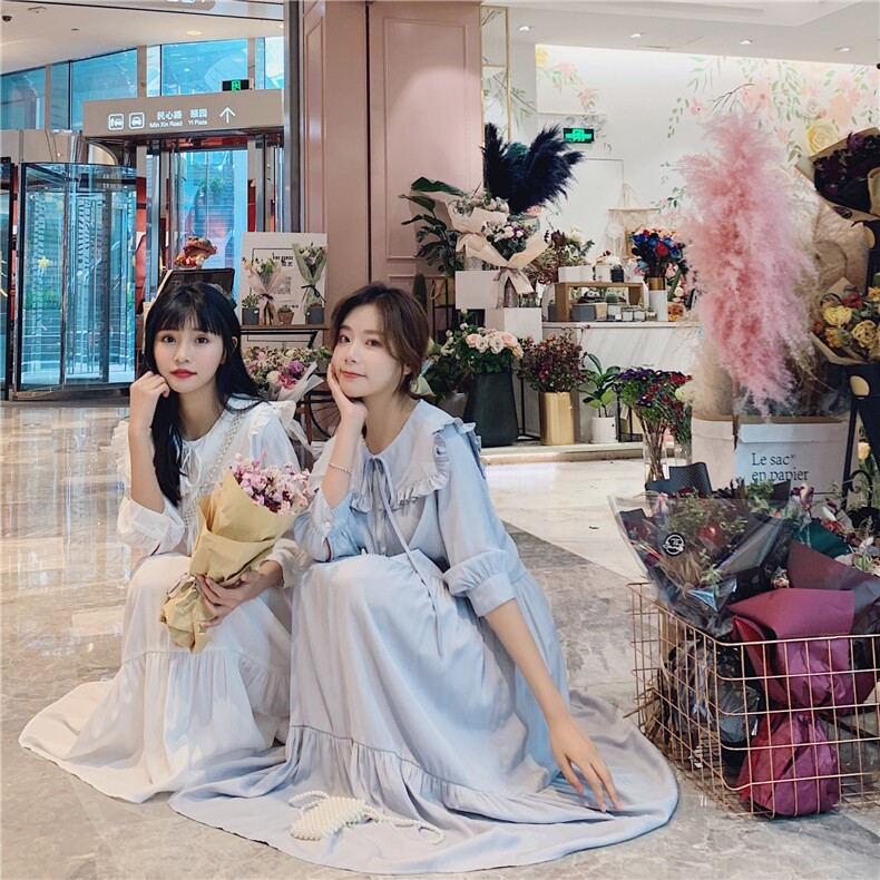 现货，主推款淑女裙娃娃领连衣裙8306-850图片