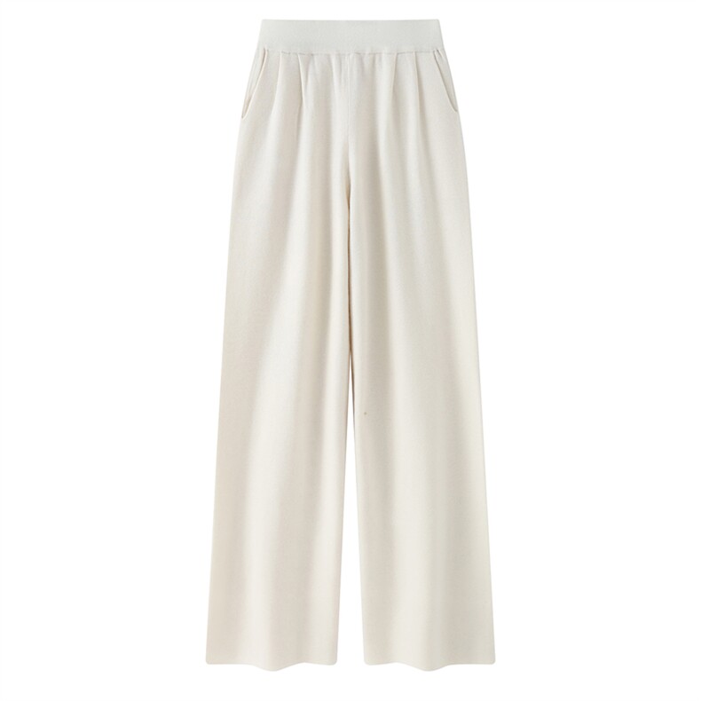 2025年秋季新款百搭四平打褶裤，女装休闲裤，星纬羊绒