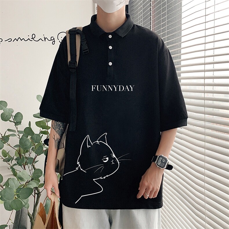 PL57149-P35翻领短袖polo衫男大码胖子半袖t恤男有领保罗衫模特,男装Polo衫,电商A040