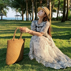 现货风水墨画连衣裙2C110-H1117-P125-K188，女装连衣裙，2C110