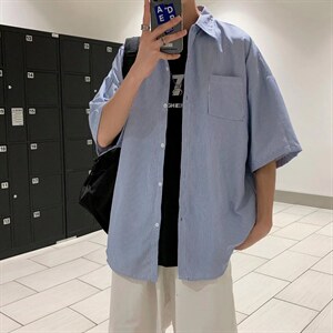 长袖衬衫春款男港风潮流C0022P29图片