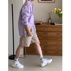 衬衫男士长袖春夏季休闲外套潮雅痞帅气宽松衬衣824P45，男装衬衫，星座710
