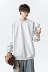 光板重磅圆领卫衣加绒保暖W4691JR（加绒）特P30/常规W4691-特P25，男装棉衣，电商A007