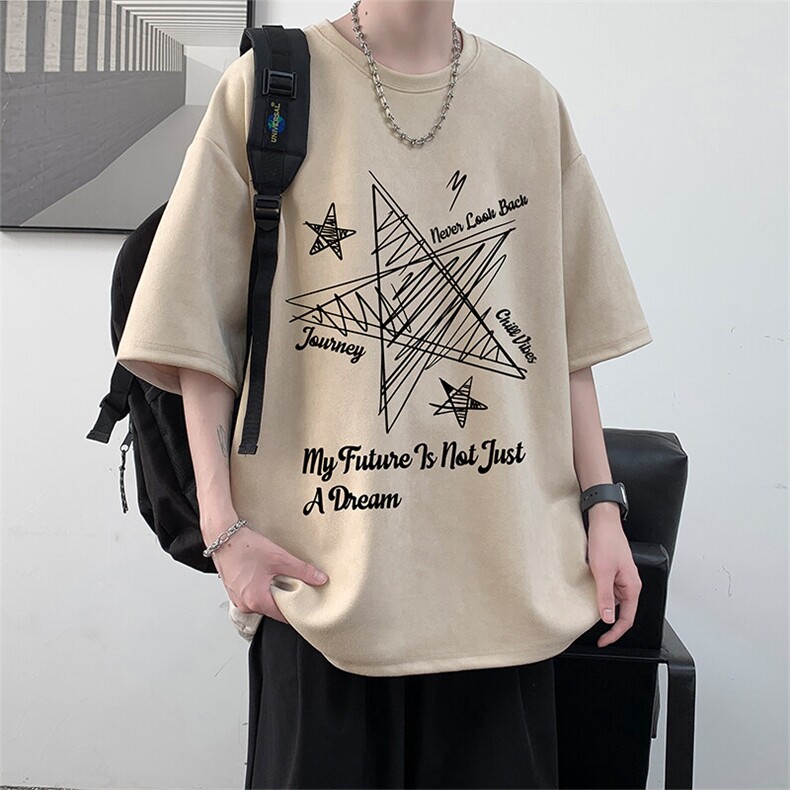 麂皮绒短袖t恤男大码半袖男JD82456-P25,男装T恤,电商A040