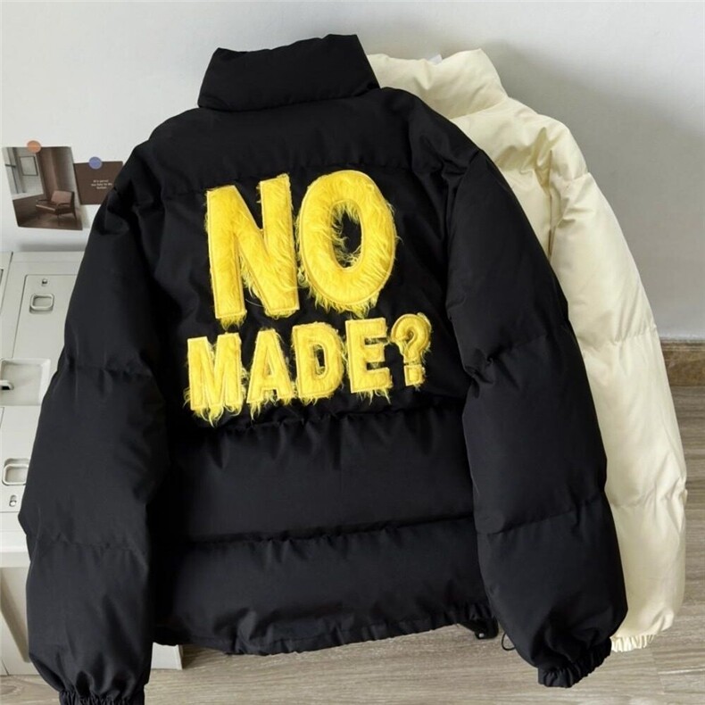 高街植绒刺绣羽绒棉服外套男冬季情侣加厚保暖面包服MC103,男装棉衣,星座1116A（原606A-3）