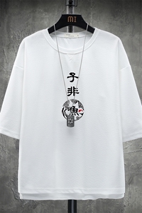 Q11070-P30 春夏季七分袖t恤男大码五分袖男短袖中袖 展架图片