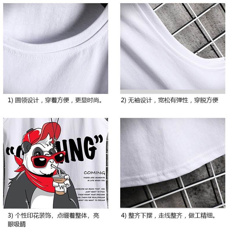 BX25218-P20港风运动汗背心男大码汗衫男无袖T恤男网格,男装T恤,电商A040A
