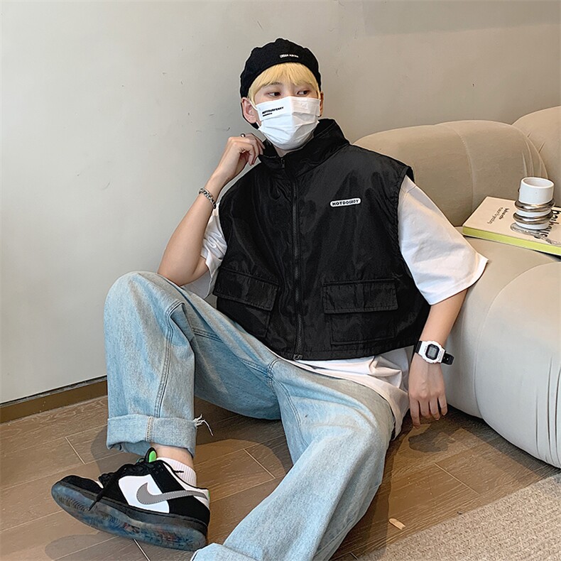 街头潮流机能风战术马甲背心男工装夏季无袖坎肩马夹MJ032-P45,男装背心/马甲,星座308B-1