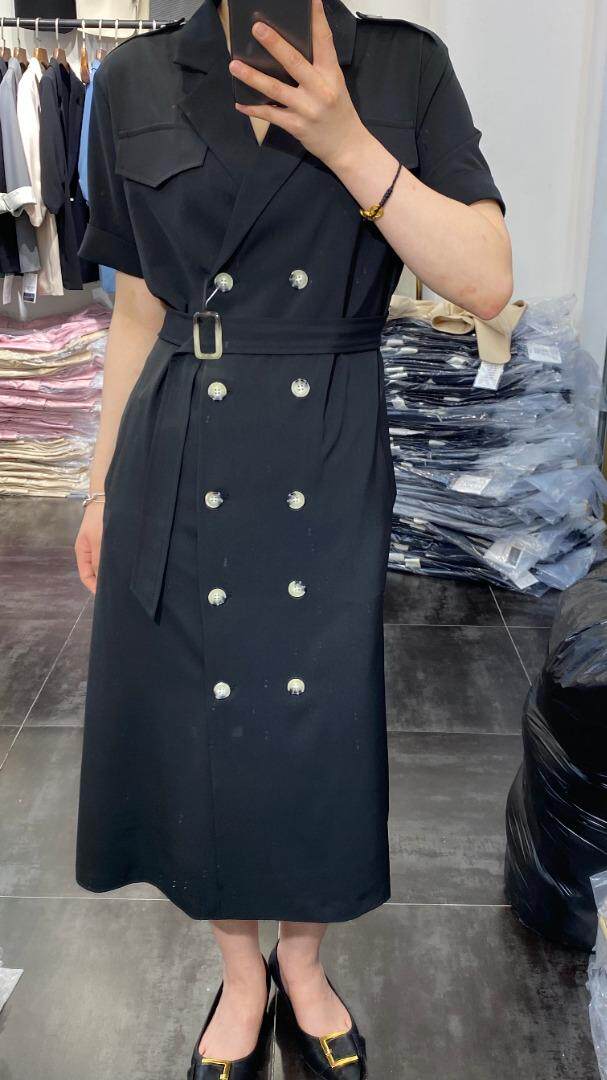 气质款连衣裙：后腰带松紧，女装连衣裙，佐妍千黛