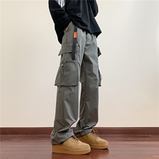 抖音2026春装新款强防水机能裤男冲锋裤宽松工装裤K10021-P35，男装工装外套，电商A099