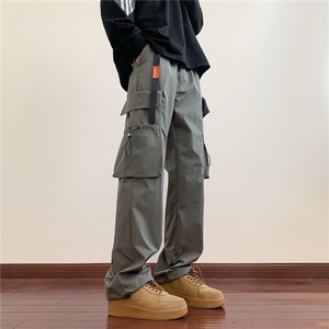 抖音2026春装新款强防水机能裤男冲锋裤宽松工装裤K10021-P35图片