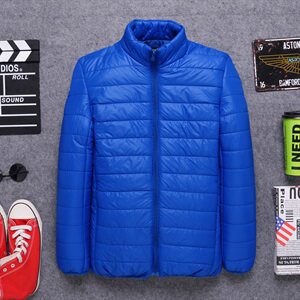 新款防风羽绒棉服短款男休闲外套秋冬季修身超轻薄款F883图片
