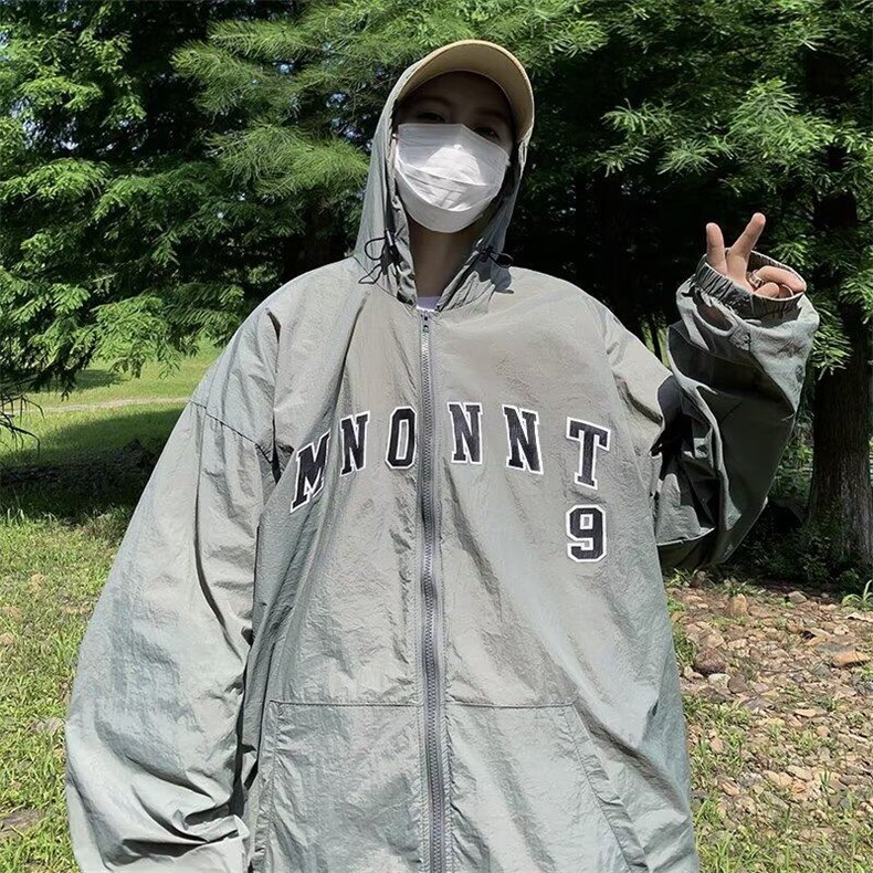 超薄款连帽防晒服男2025新款夏季冰丝透气防紫外线休闲TT005-P45,男装防晒衣,星座911-3