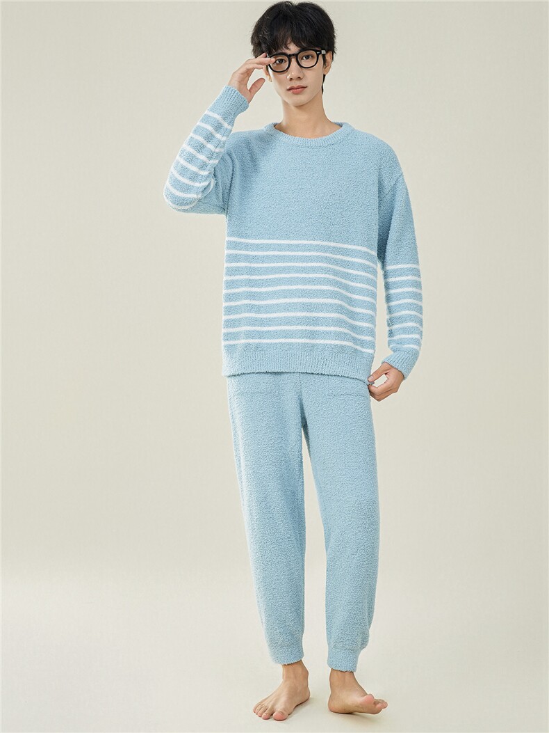 新款休闲保暖时尚情侣套装家居服两件套TZ3151-P100,男装休闲套装,星座310B-3
