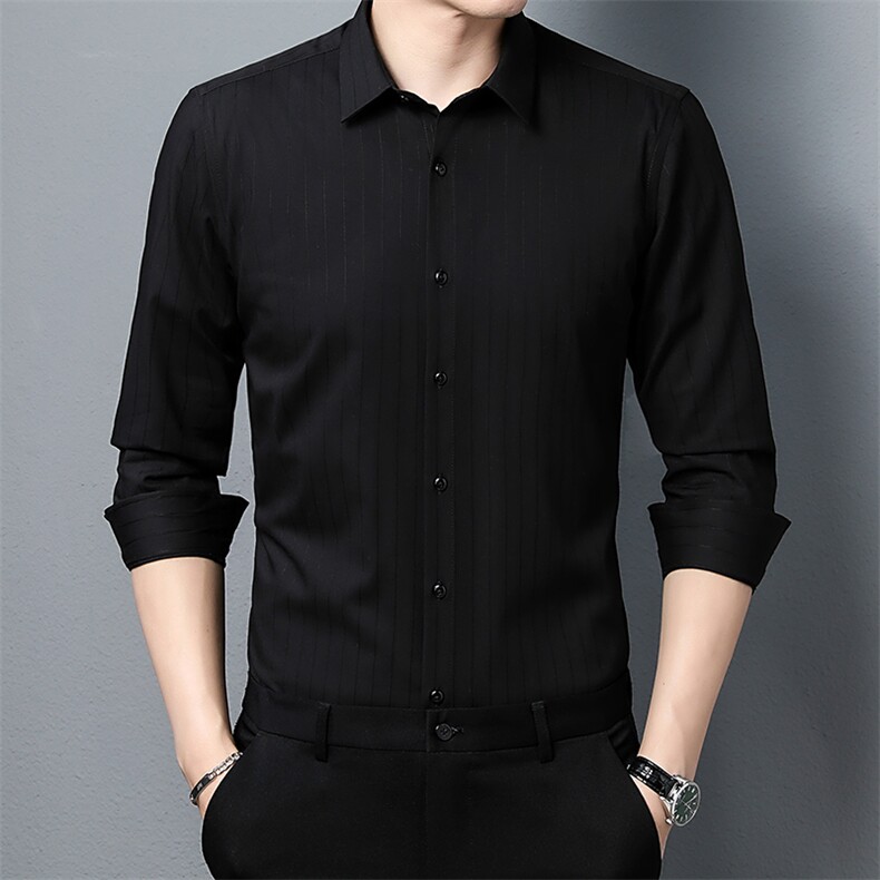 N7397钱塘2020-3男士新款休闲时尚长袖衬衣高品质P54,男装衬衫,钱塘207-3