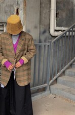 复古格子西装，女装西装，25Ann·Studio