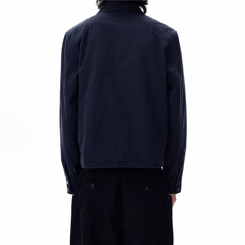 JK727-尺码M-3XL-P90-现货！解构拼接飞机扣夹克复古做旧短款外套,男装夹克,星座1811B