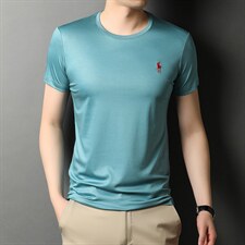 短袖t恤男2023新款夏季圆领潮流男装时尚休闲宽松半袖上衣，男装T恤，电商B212（原钱塘6029）