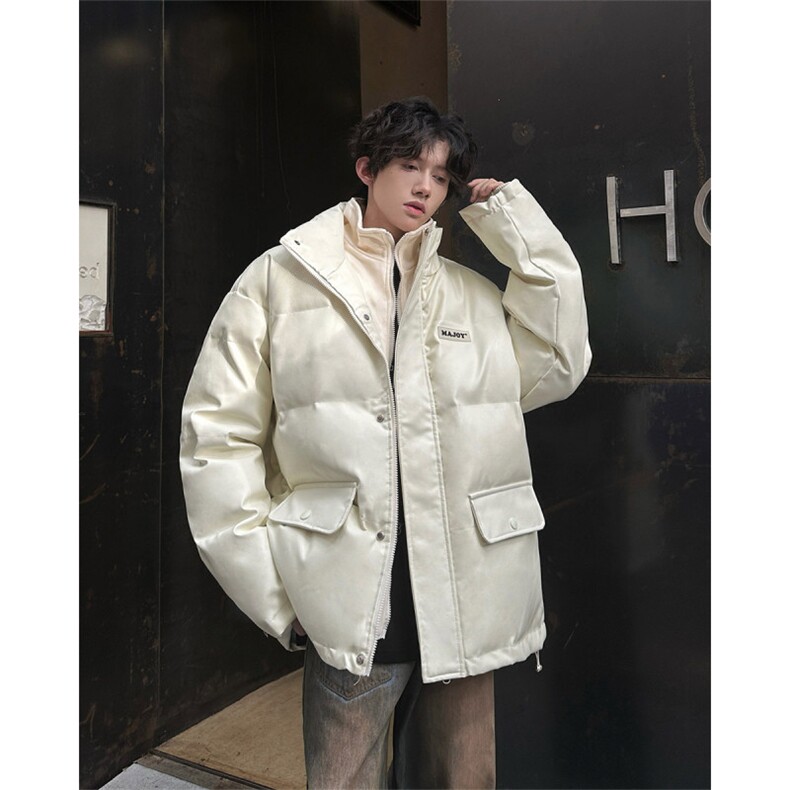 现货数据款高品质假两件PU皮棉衣美式高街外套XZ811A-MF120-P135,男装棉衣,星座811A
