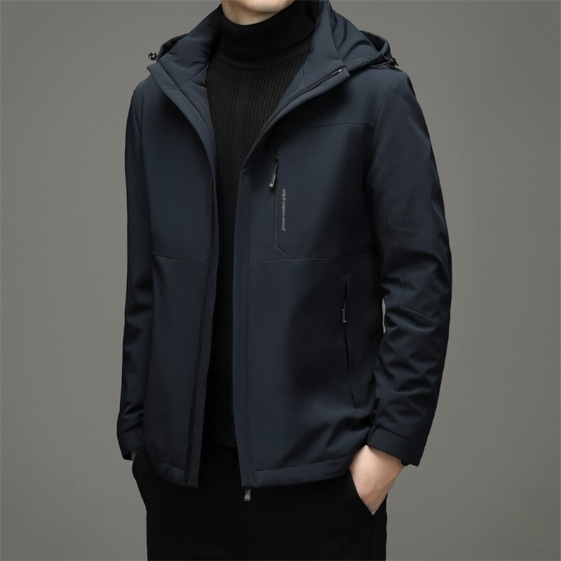 CSYR86030钱塘2020-2冬季厚款商务休闲中年男士有帽羽绒服P205图片