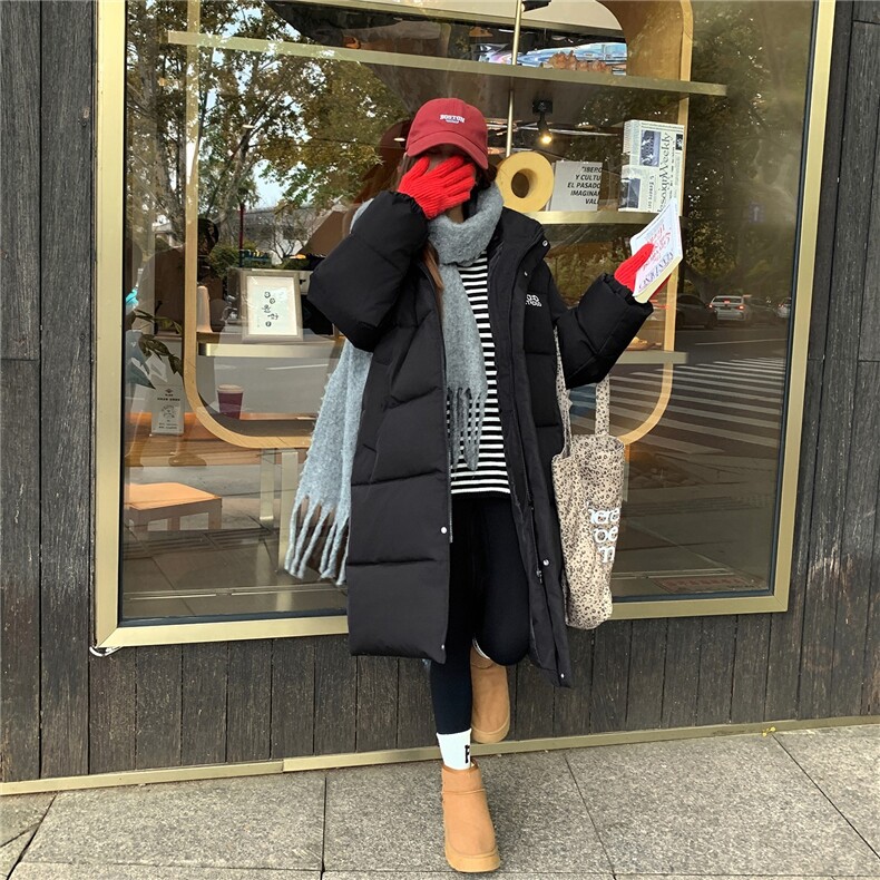 美潮加厚中长款连帽棉衣冬季情侣保暖棉服外套,男装棉衣,星座1210-1