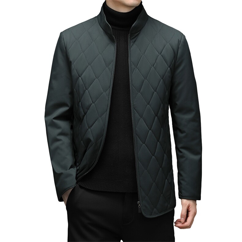 2023冬季羽绒服男翻领保暖上衣中年男休闲冬装外套YYM21817-P175,男装羽绒服,电商B212（原钱塘6029）