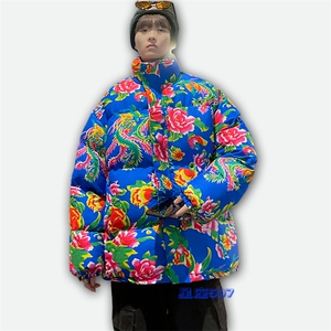 MY203东北大花风民族特色花棉袄棉衣保暖面包服大码男女棉服图片